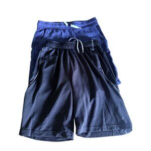 Old Navy Boys Active Athletic Shorts Navy Blue & Black Stretch Two Pack